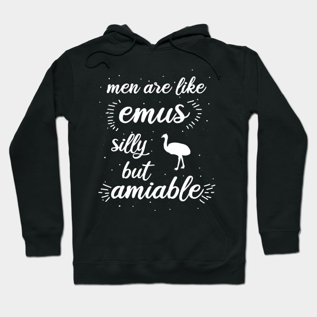 Men Emu Saying Western Australia Lover Hoodie by FindYourFavouriteDesign